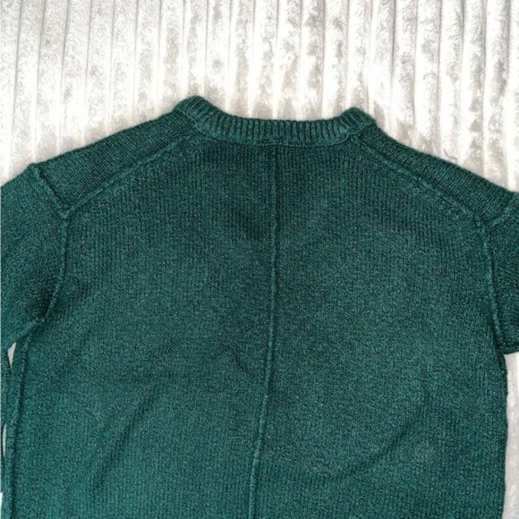 Women’s Free People V-neck Brookside Tunic Sweater in Green • XS - Picture 3 of 12